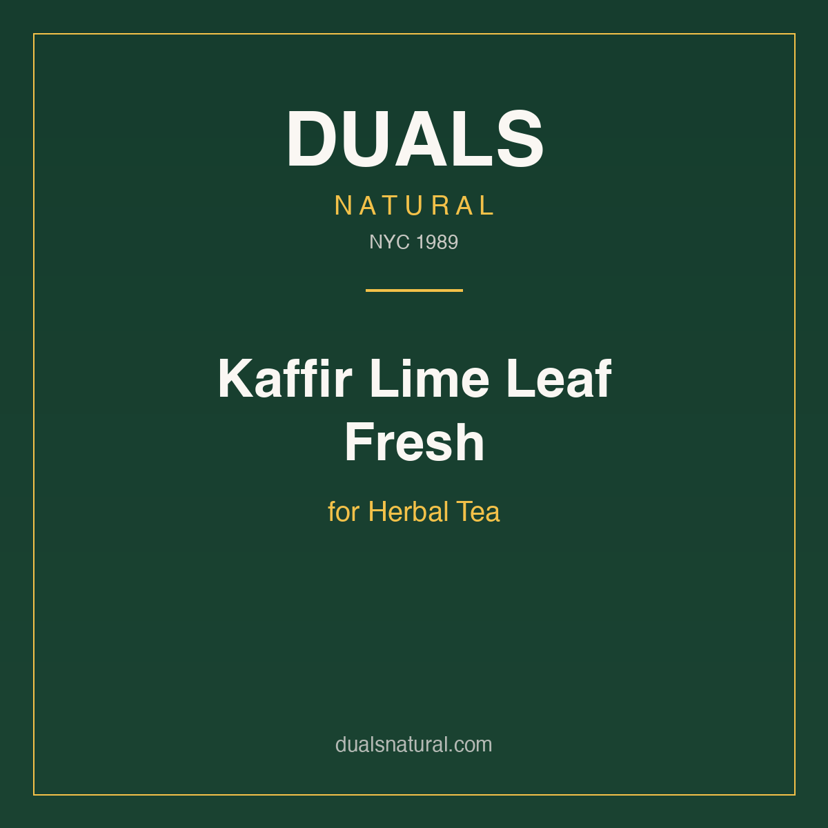 Kaffir Lime Leaf Fresh for Herbal Tea