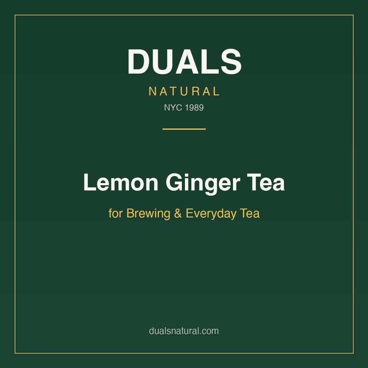 Lemon Ginger Tea for Brewing & Everyday Tea