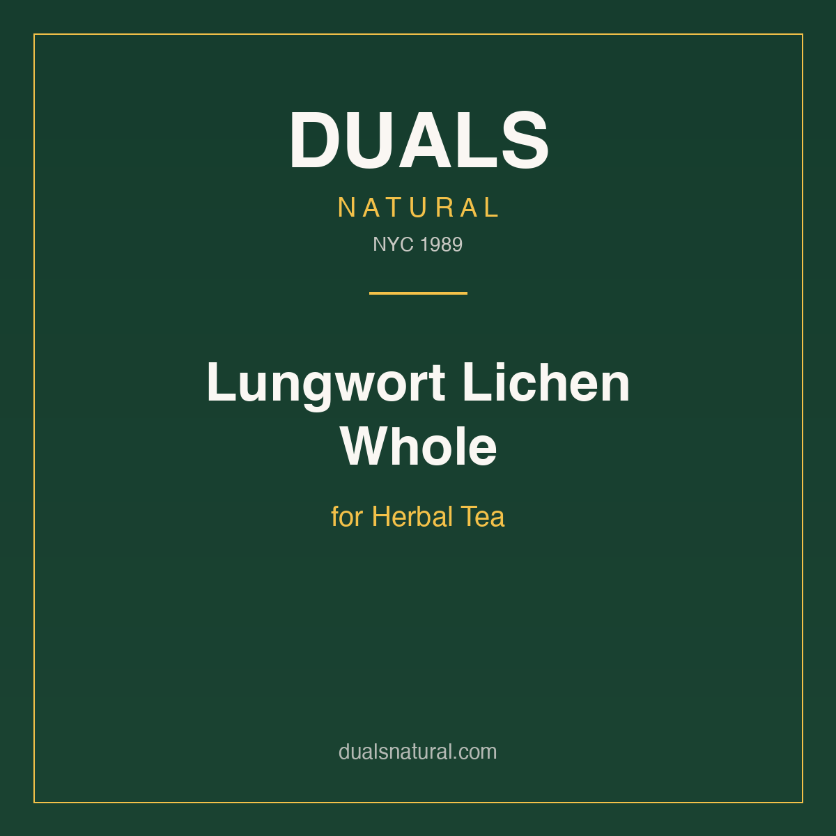 Lungwort Lichen Whole for Herbal Tea