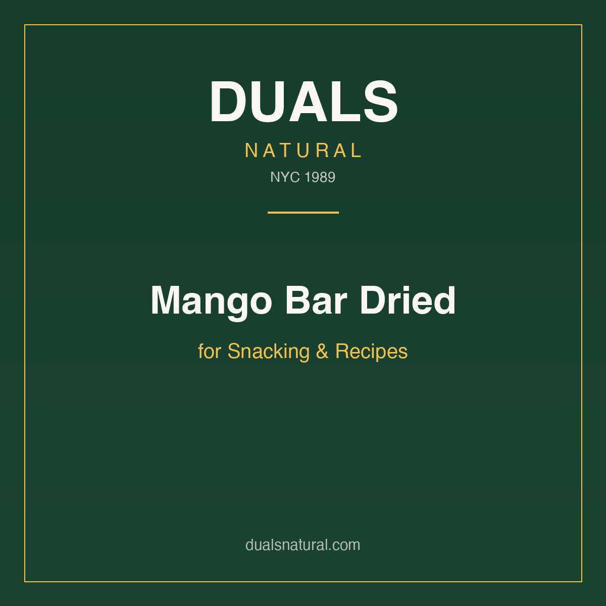 Mango Bar Dried for Snacking & Recipes