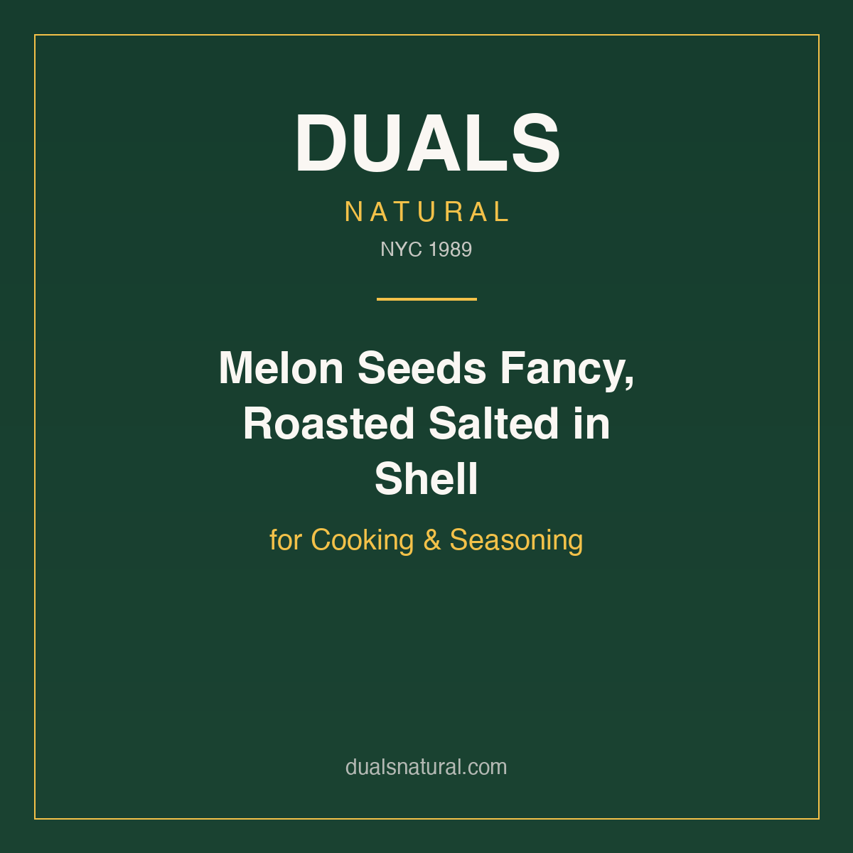 Melon Seeds Fancy, Roasted Salted in Shell for Cooking & Seasoning