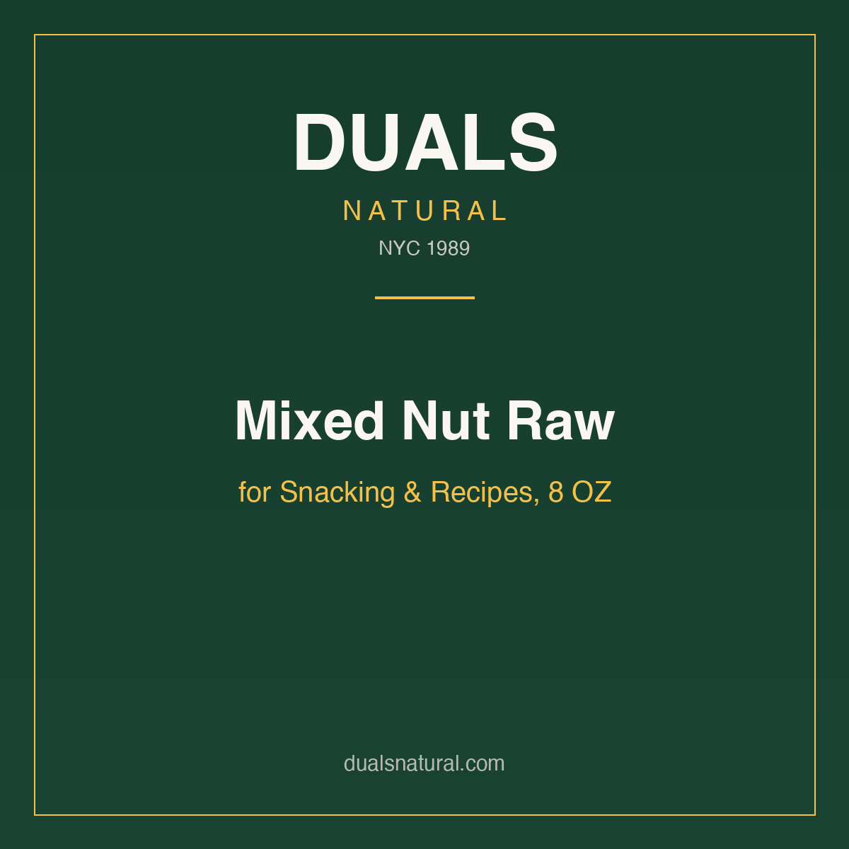 Mixed Nut Raw for Snacking & Recipes, 8 OZ