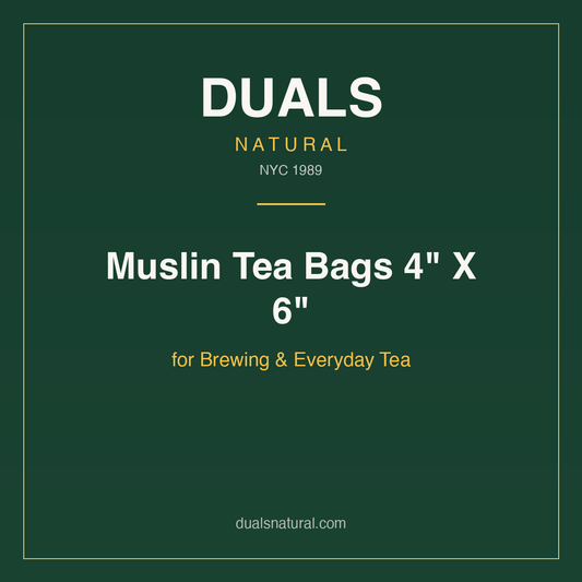 Muslin Tea Bags 4" X 6" for Brewing & Everyday Tea