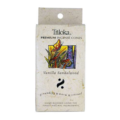 Triloka Vanilla Sandalwood Incense Cones