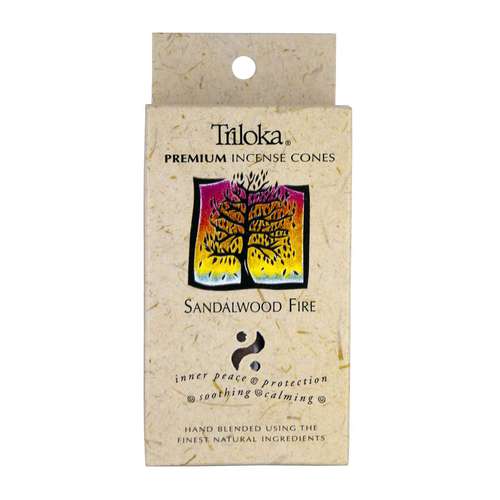 Triloka Sandalwood Fire Incense Cones