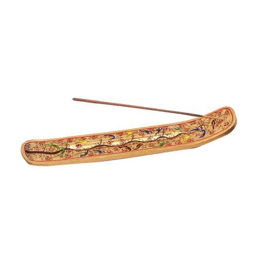 Triloka Tree of Life Wood Incense Holder