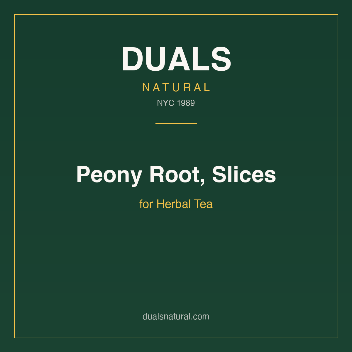 Peony Root, Slices for Herbal Tea