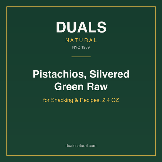 Pistachios, Silvered Green Raw for Snacking & Recipes, 2.4 OZ