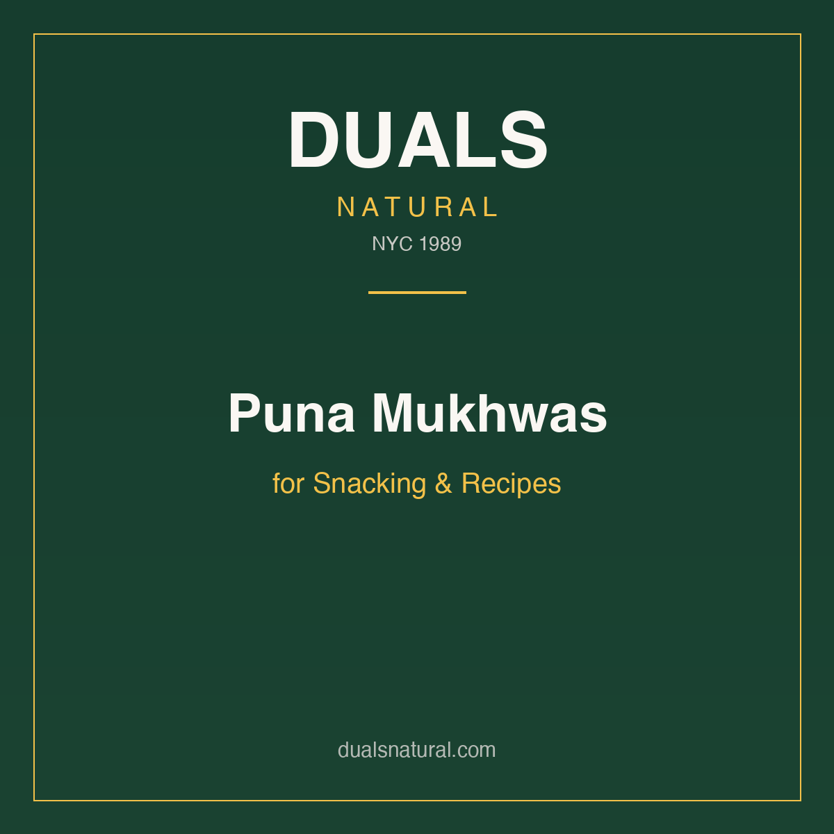 Puna Mukhwas for Snacking & Recipes