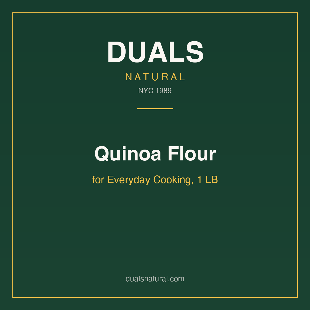 Quinoa Flour for Everyday Cooking, 1 LB