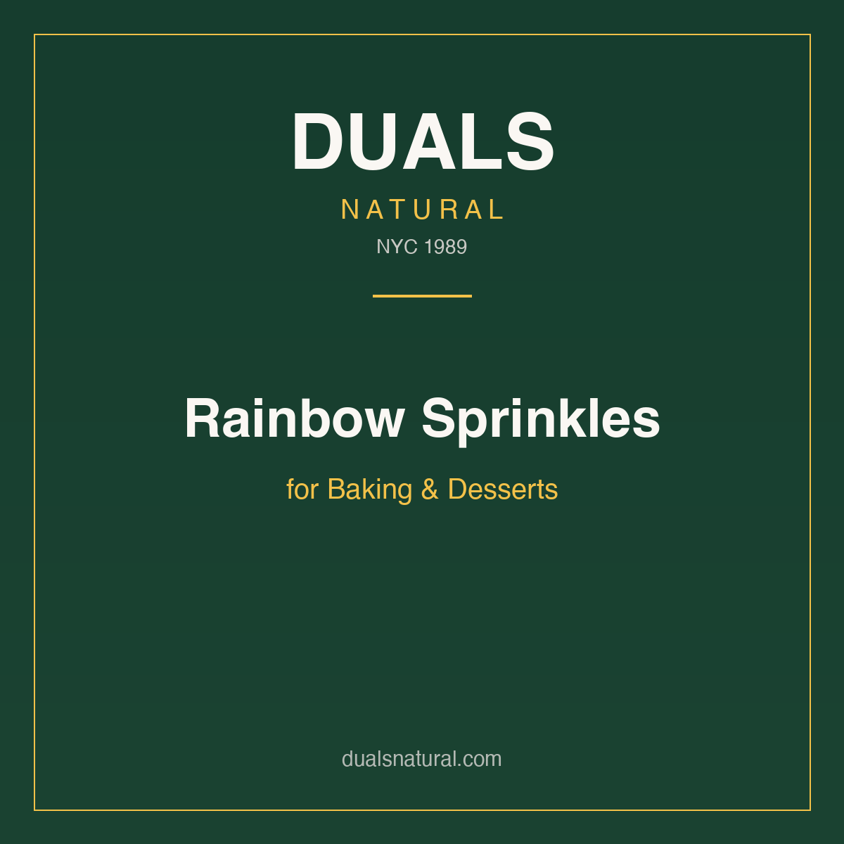 Rainbow Sprinkles for Baking & Desserts