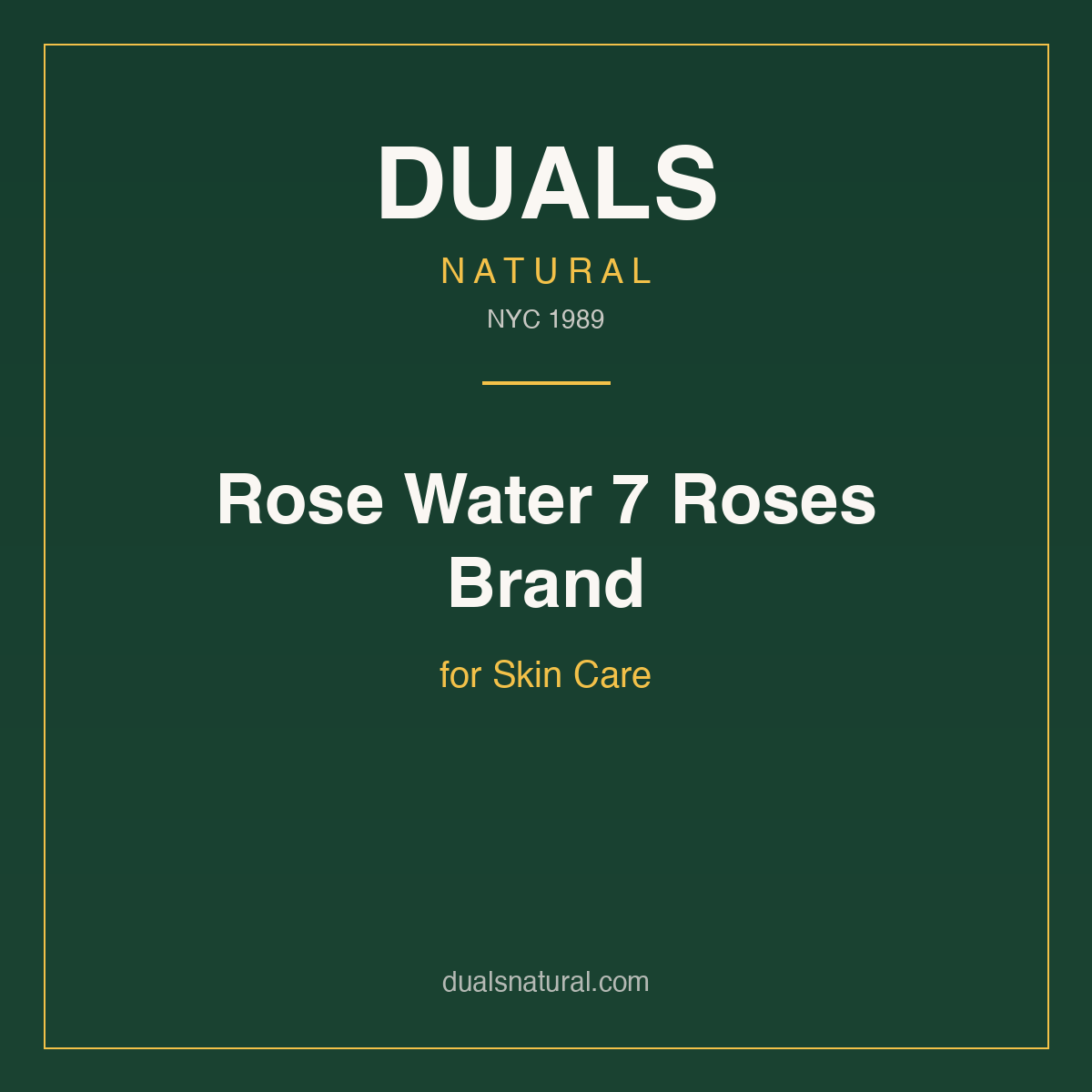 Rose Water 7 Roses Brand for Skin Care