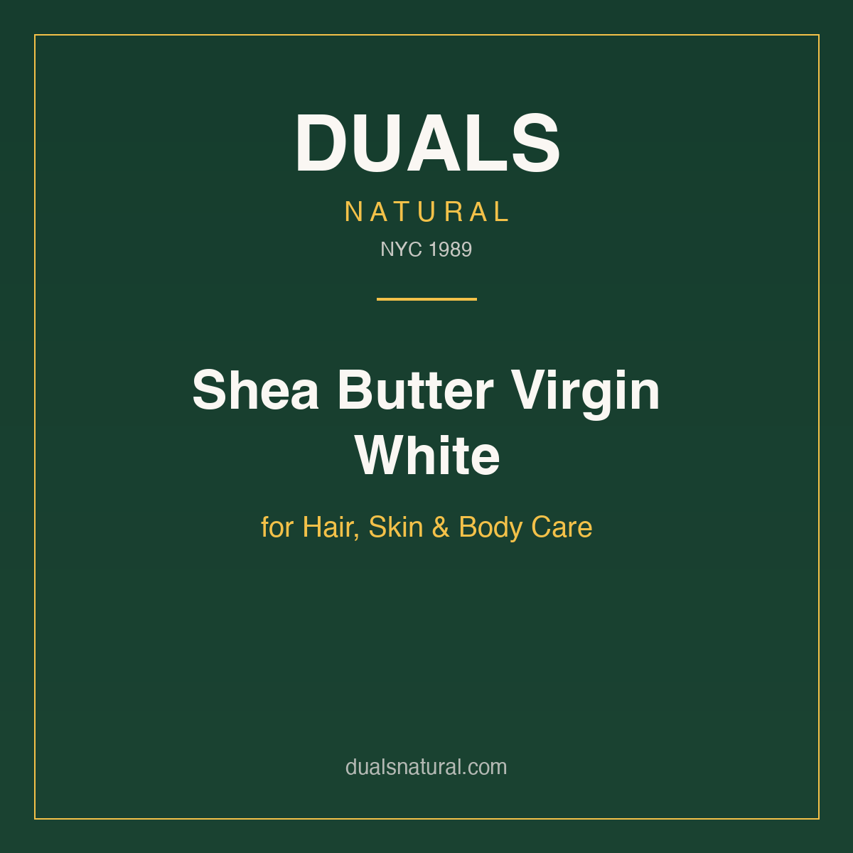 Shea Butter Virgin White for Hair, Skin & Body Care