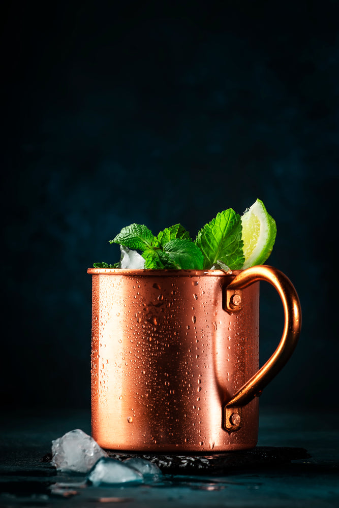 Pure Copper Moscow Mule Mug 16oz - 100% Solid Copper Handcrafted