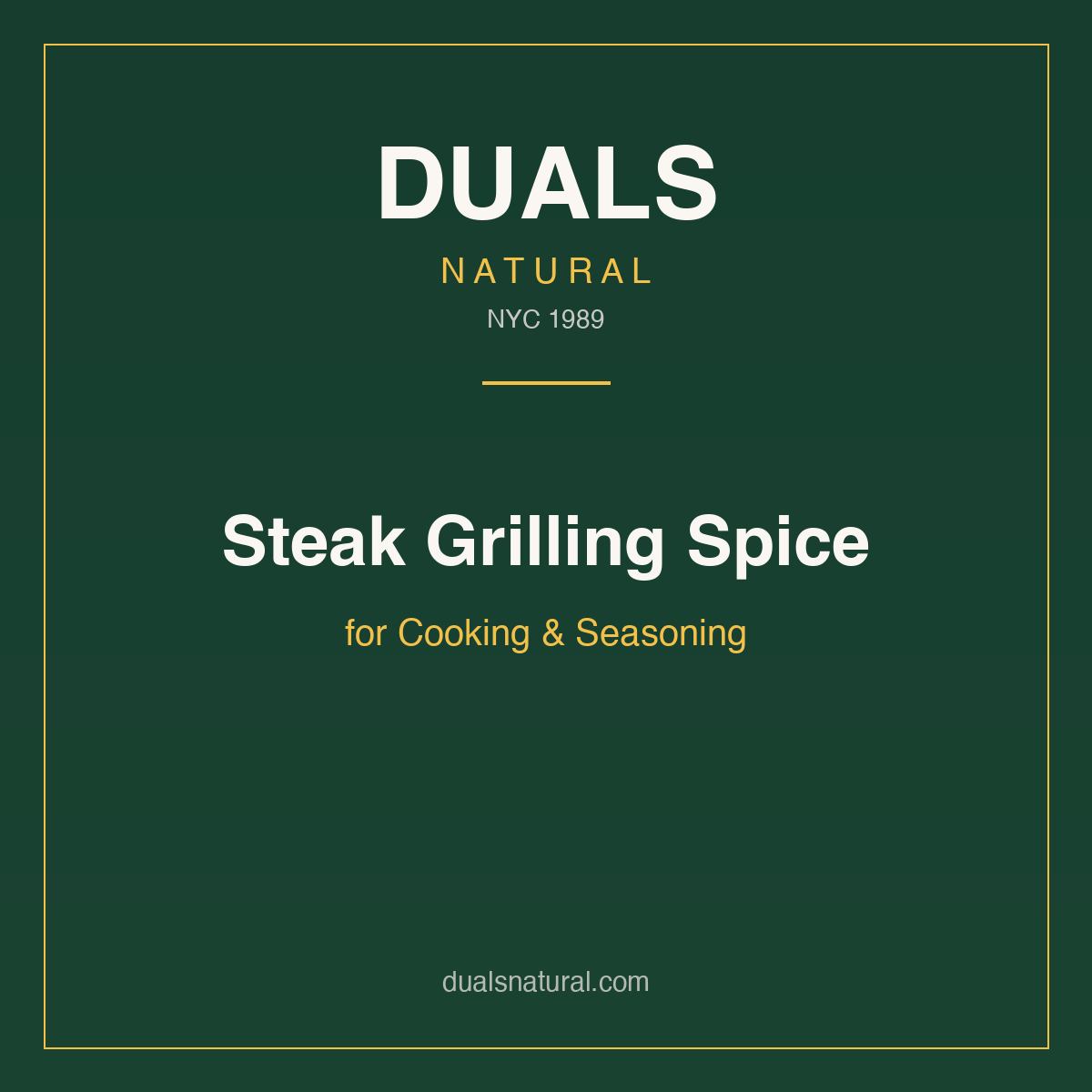 Steak Grilling Spice for Cooking & Seasoning