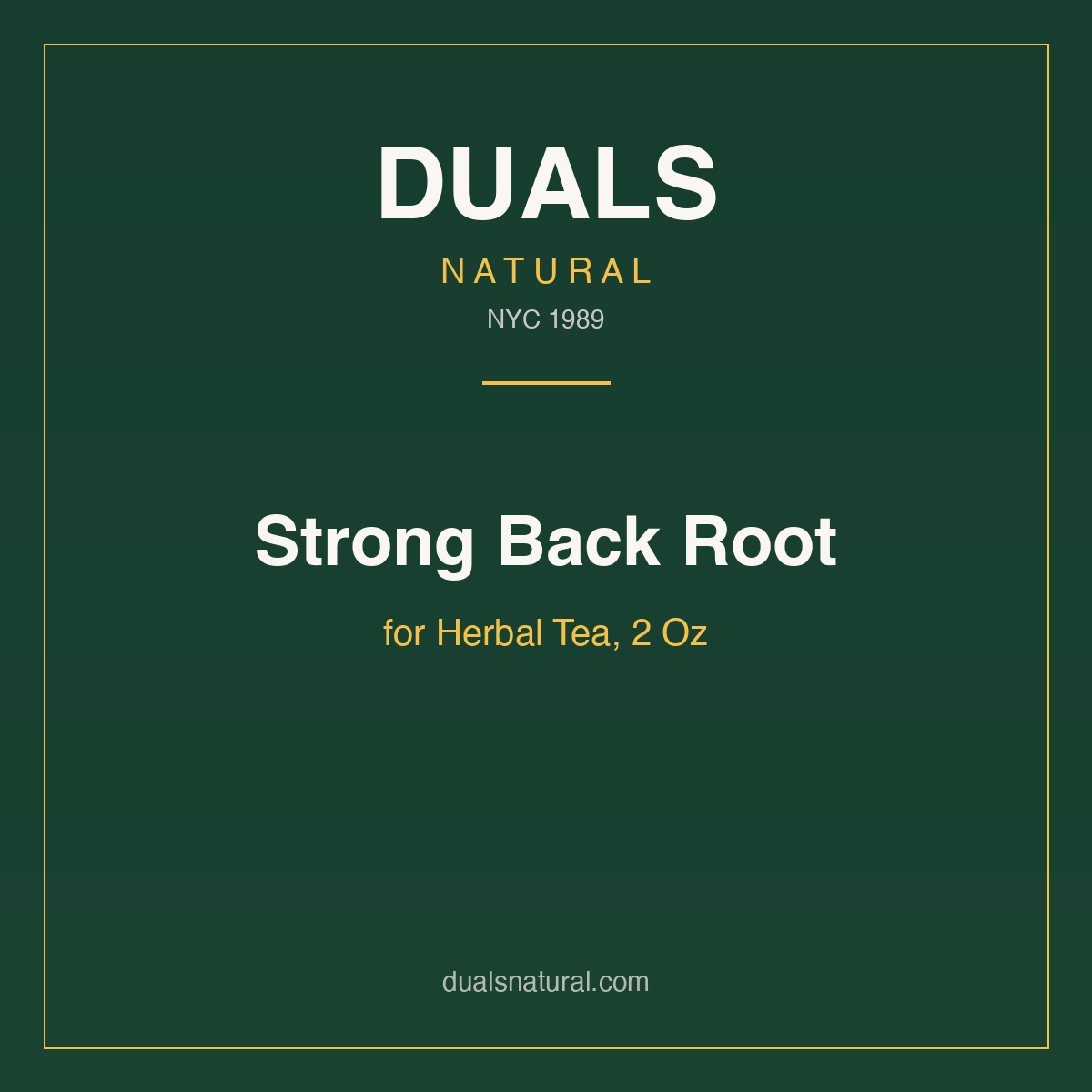 Strong Back Root for Herbal Tea, 2 Oz