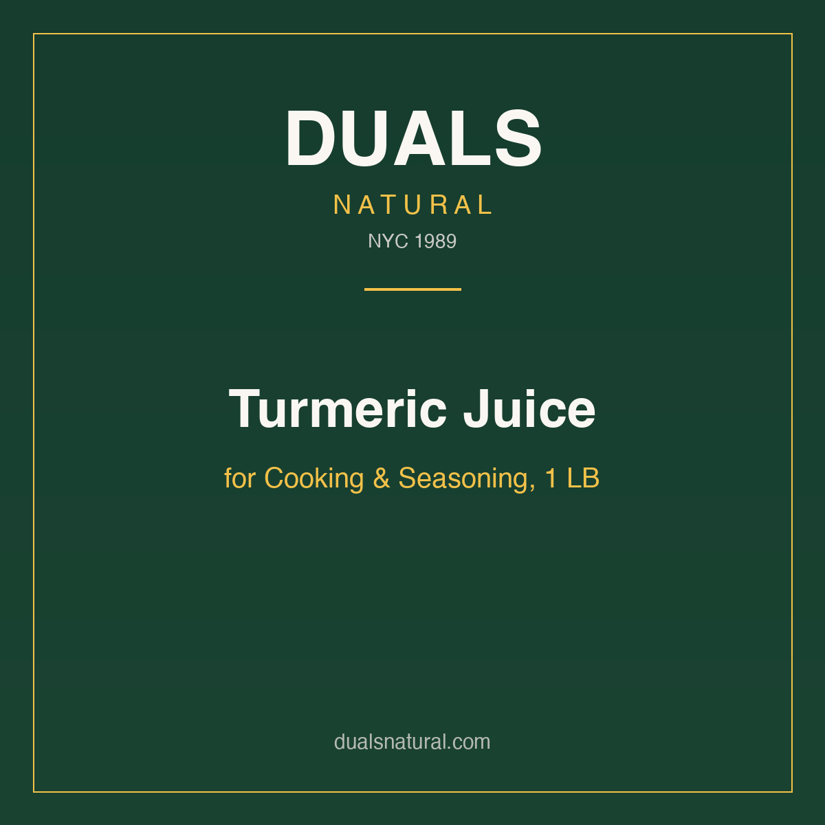 Turmeric Juice for Cooking & Seasoning, 1 LB