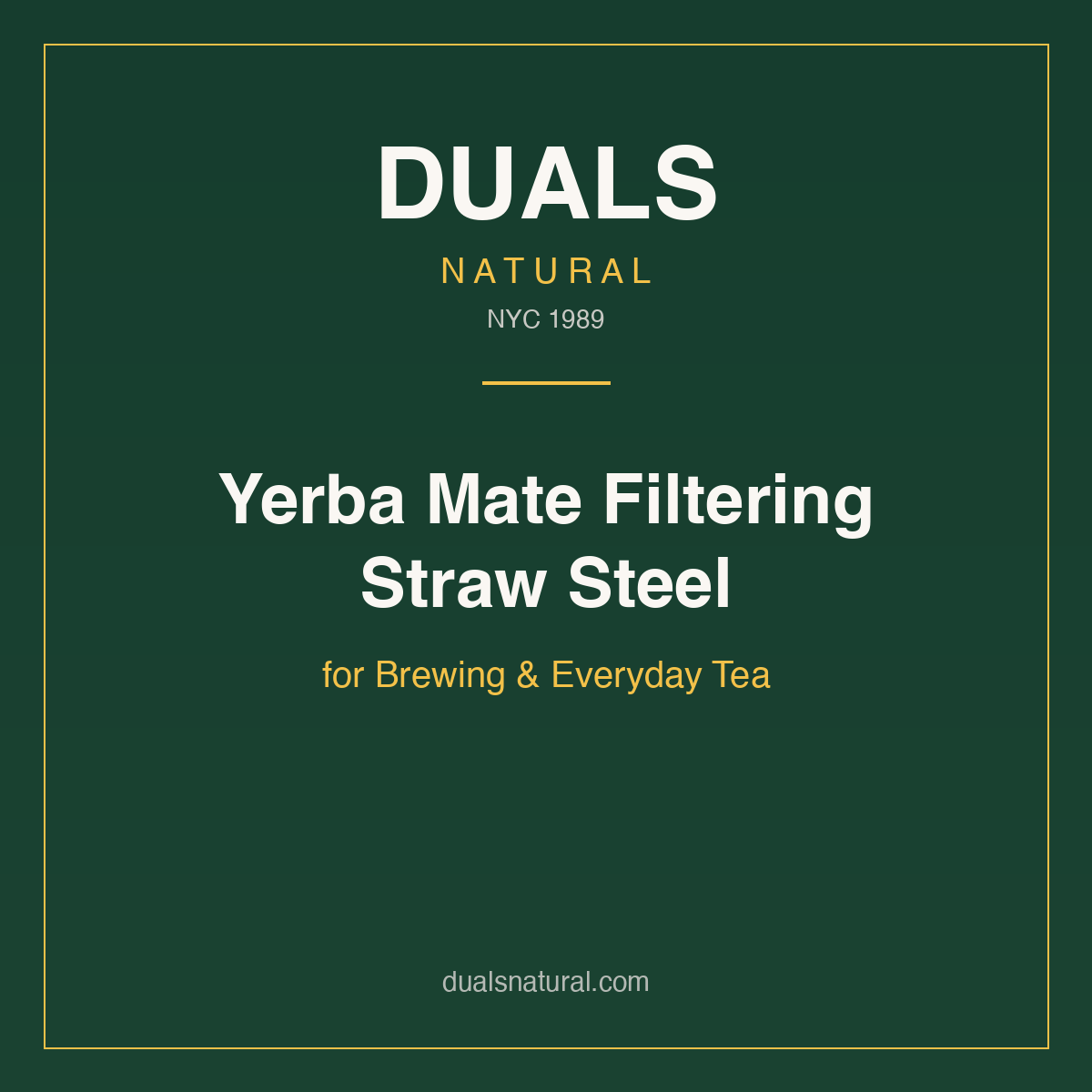 Yerba Mate Filtering Straw Steel for Brewing & Everyday Tea