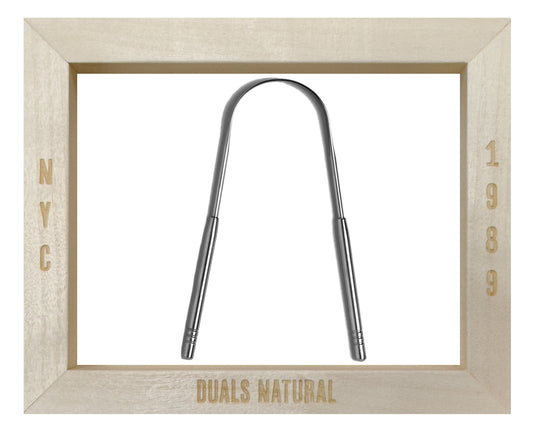 Tongue Scraper, Steel (Silver)