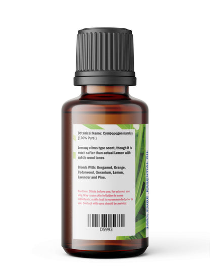 Citronella Ceylon Essential Oil – Fresh Lemony Outdoor Support